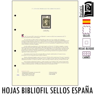 Hojas Bibliofil para Sellos, Hojas Bloque y Carnets autoadhesivos de España