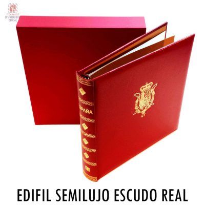 Álbum de Sellos Edifil Semi Lujo con Escudo Real