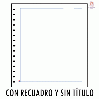 Hojas de Álbum en Blanco Sin Título con Recuadro