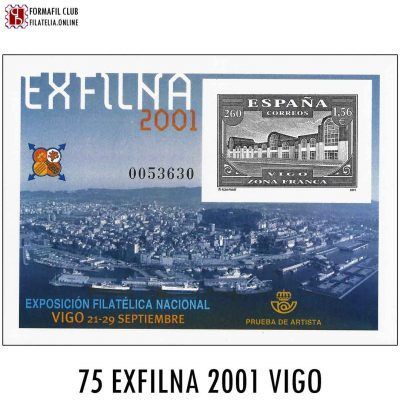 Prueba Oficial 75 - EXFILNA 2001 Vigo - Año 2001
