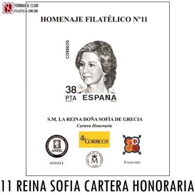 Homenaje Filatélico 11 - S.M. Reina Sofía de Grecia. Cartera Honoraria - Año 2016