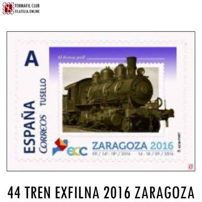 Sello Personalizado 44 - Ferrocarril. EXFILNA ECC 2016 Zaragoza - Año 2016