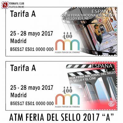 ATM TARIFA A DE LA FERIA DEL SELLO 2017 CINE Y MERCADILLO PLAZA MAYOR