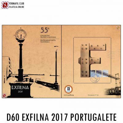 EXFILNA 2017 PORTUGALETE DOCUMENTO FILATELICO OFICIAL 60