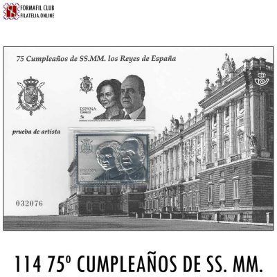 Prueba Oficial 114 - 75 Cumpleaños de SS. MM. los Reyes de España - Año 2013