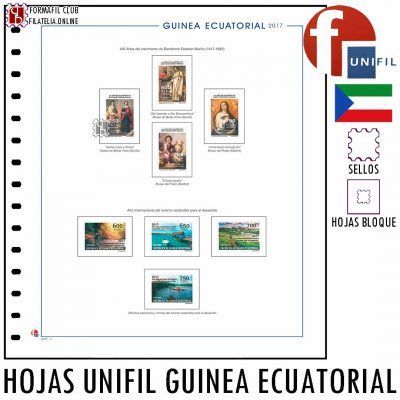 Hojas Unifil para Sellos de Guinea Ecuatorial