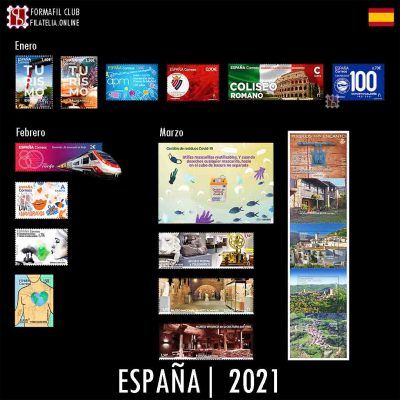 Sellos de España Año 2021
